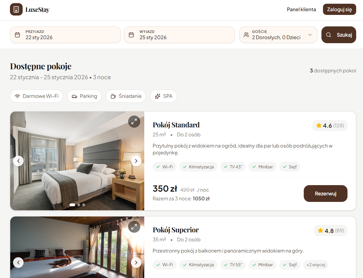 Formularz Rezerwacji